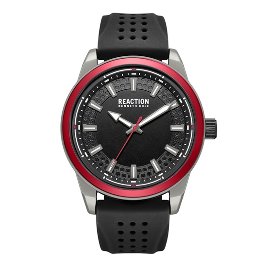 Picture of Kenneth Cole Reaction Men's Quartz Analog Watch - Black/Red