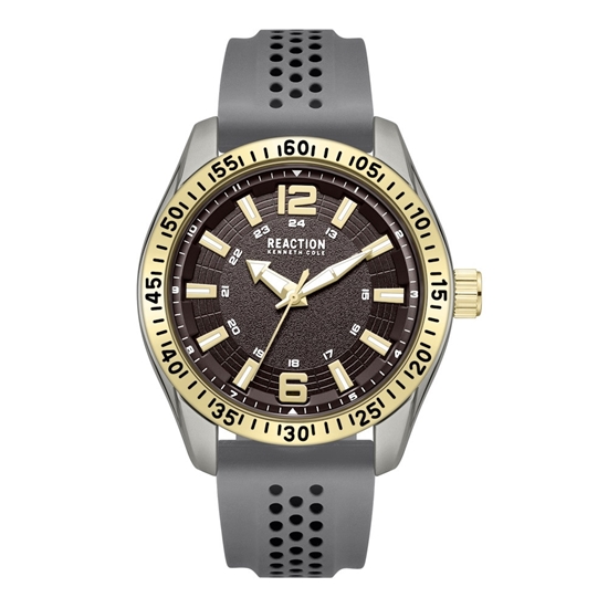 Picture of Kenneth Cole Reaction Classic Sport Watch - Grey/Brown/Gold