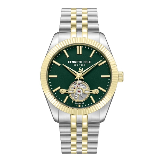 Picture of Kenneth Cole NY Men's Automatic Watch - Two-Tone/Green Dial