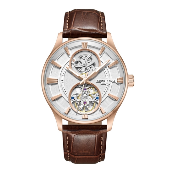 Picture of Kenneth Cole NY Men's Automatic Watch with Brown Strap