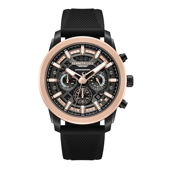 Picture of Kenneth Cole NY Men's Chronograph Watch - Black/Gold