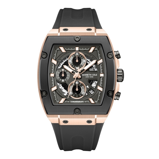 Picture of Kenneth Cole NY Men's Chronograph Watch - Black/Gold
