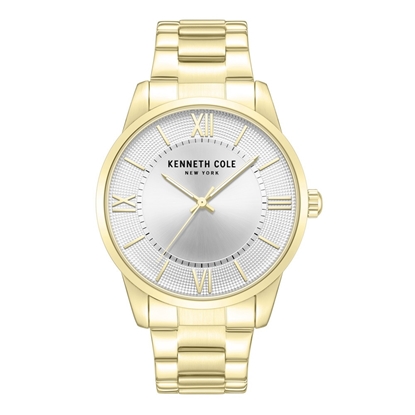 Picture of KCNY Men's Modern Classic Watch - Gold with White Dial