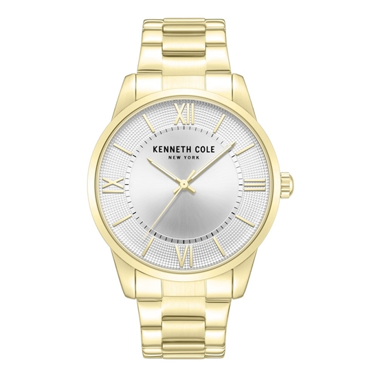 Picture of KCNY Men's Modern Classic Watch - Gold with White Dial