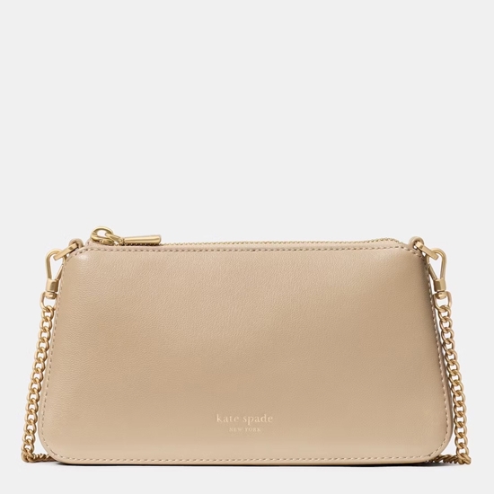Picture of Kate Spade Grace Fine Grain Pouchette - Timeless Taupe