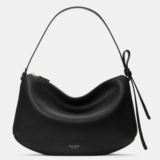 Picture of Kate Spade Loop Pebbled Leather Large Shoulder Bag - Black