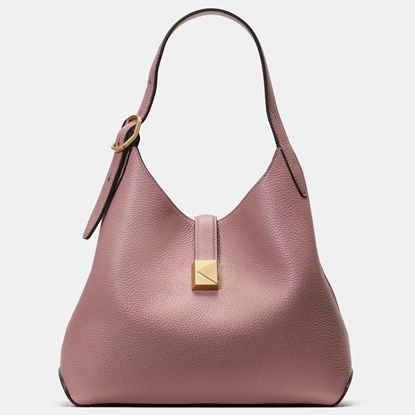 Picture of Kate Spade Deco Pebbled Leather Crossbody Tote - Dusk Rose