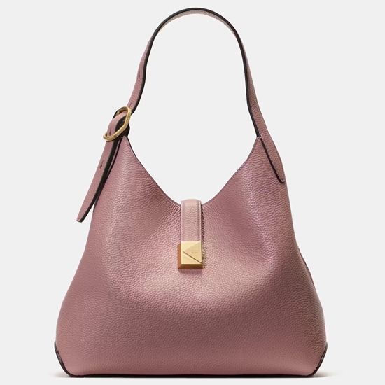 Picture of Kate Spade Deco Pebbled Leather Crossbody Tote - Dusk Rose