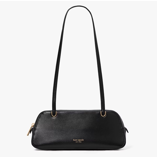 Picture of Kate Spade Grace Fine Grain Leather Shoulder Bag - Black