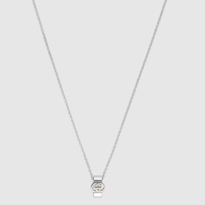Picture of Gucci Interlocking G Necklace 60cm - Silver