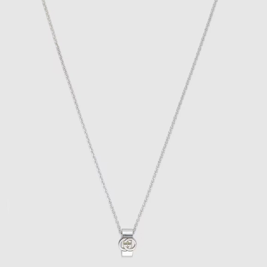 Picture of Gucci Interlocking G Necklace 60cm - Silver
