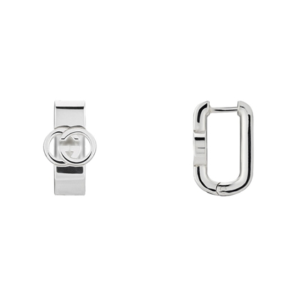 Picture of Gucci Interlocking Earrings 18mm - Silver