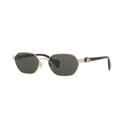 Picture of Gucci Metal Hexagonal Frame Sunglasses - Gold/Black/Grey