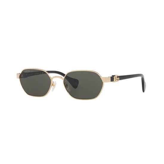 Picture of Gucci Metal Hexagonal Frame Sunglasses - Gold/Black/Grey