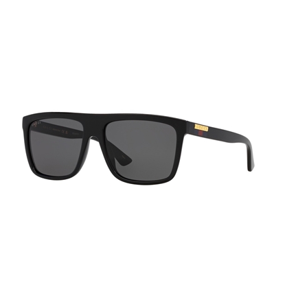 Picture of Gucci 59mm Square Sunglasses - Red/Green Temple