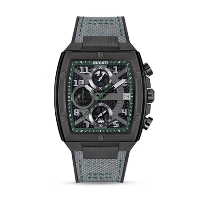 Picture of Ducati Chronograph Watch with Grey Silicon & Nylon Strap