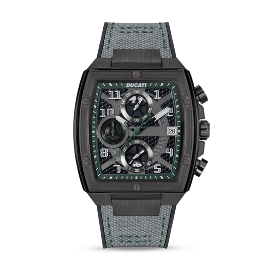 Picture of Ducati Chronograph Watch with Grey Silicon & Nylon Strap