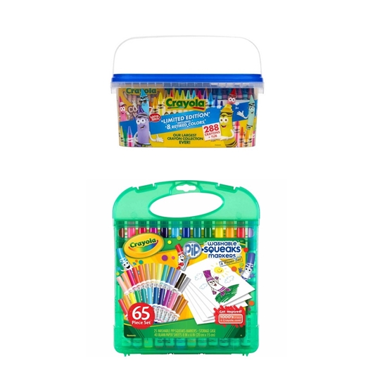 Picture of Crayola Pip Squeak Marker & Crayon Tub Kit
