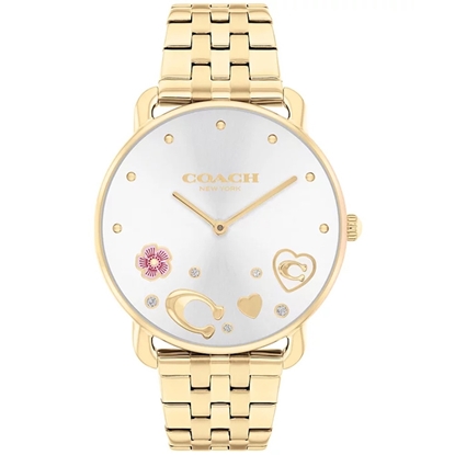 Picture of Coach Elliot Crystal Accent and Gold-Tone Bracelet Watch