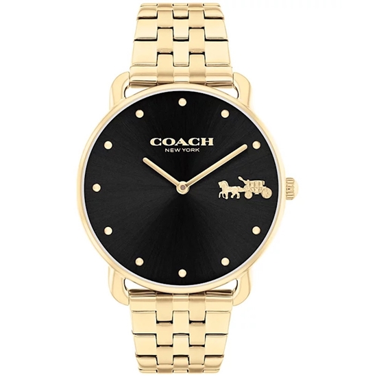 Picture of Coach Elliot Gold-Tone Stainless Steel Bracelet Watch