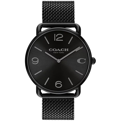 Picture of Coach Elliot Black Ion-Plated Mesh Steel Bracelet Watch
