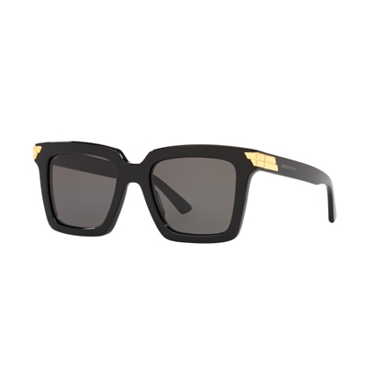 Picture of Bottega Veneta Soft Recycled Acetate Sunglasses - Black/Gold