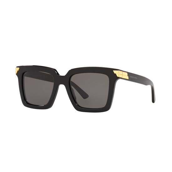 Picture of Bottega Veneta Soft Recycled Acetate Sunglasses - Black/Gold
