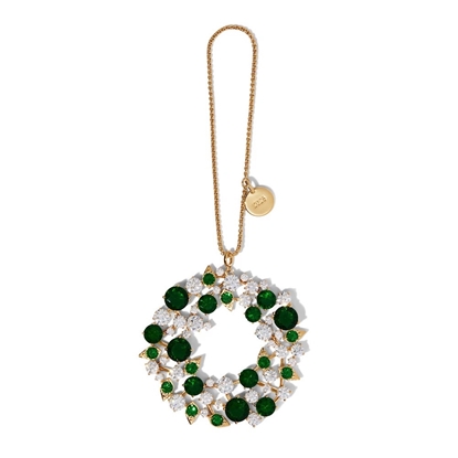 Picture of Nadri Cubic Zirconia Wreath Ornament - Gold