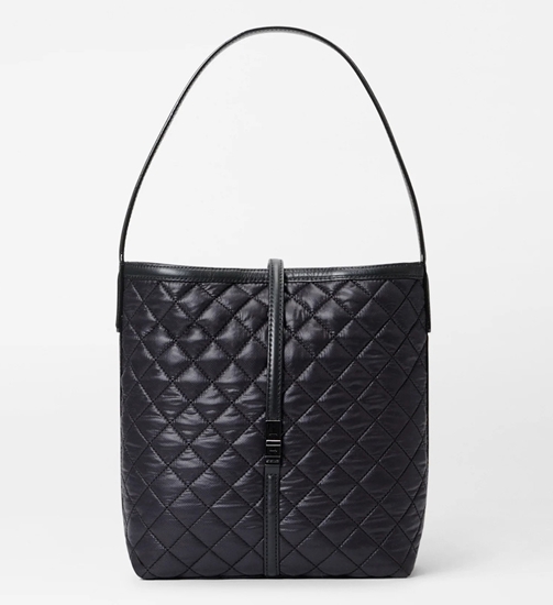 Picture of MZ Wallace Small Astor Hobo - Black