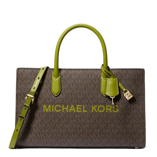 Picture of Michael Kors Scarlett Medium Satchel - Meadow Green