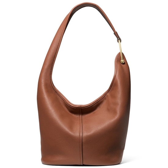Picture of Michael Kors Sonny Medium Leather Shoulder Bag - Luggage