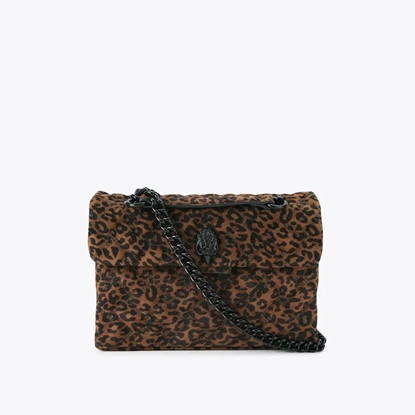 Picture of Kurt Geiger Leather Kensington Bag - Brown/Leopard