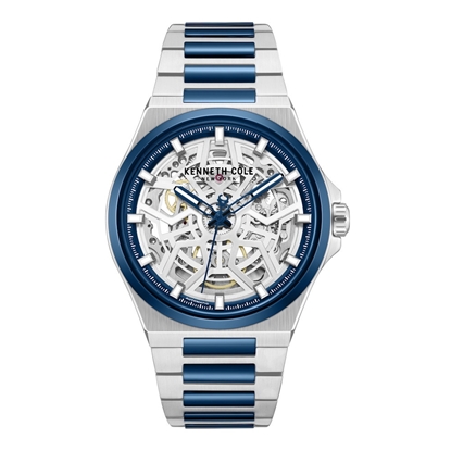 Picture of Kenneth Cole Skeleton Auto Stainless Steel Watch-Silver Dial