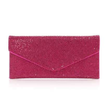 Picture of Judith Leiber Crystal Envelope - Fuchsia