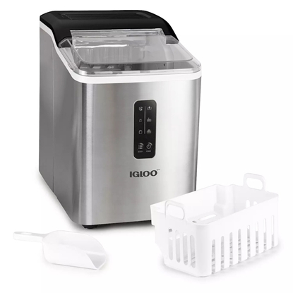 Picture of Igloo 26 lb. Automatic Self-Cleaning Ice Maker-Stainless Steel