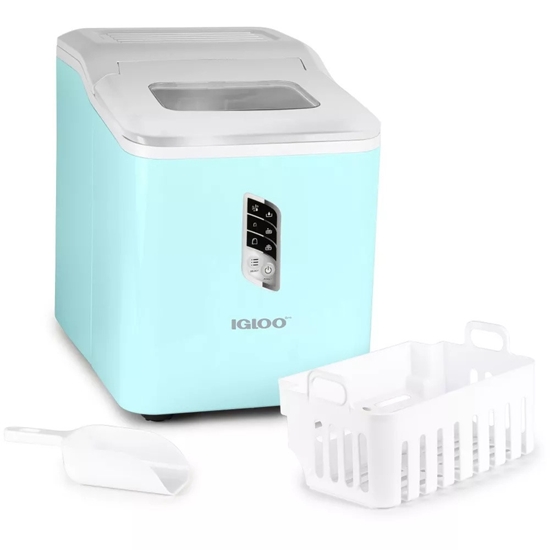 Picture of Igloo 26 lb. Automatic Self-Cleaning Ice Maker - Aqua