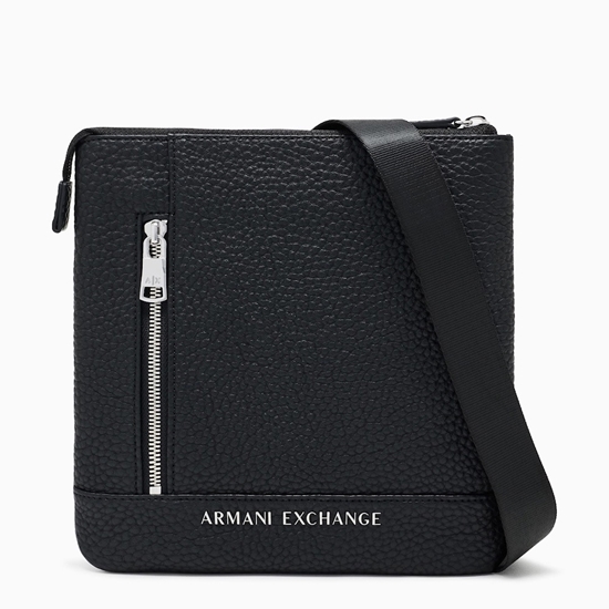 Picture of Armani Exchange Flat Crossbody Bag - Nero