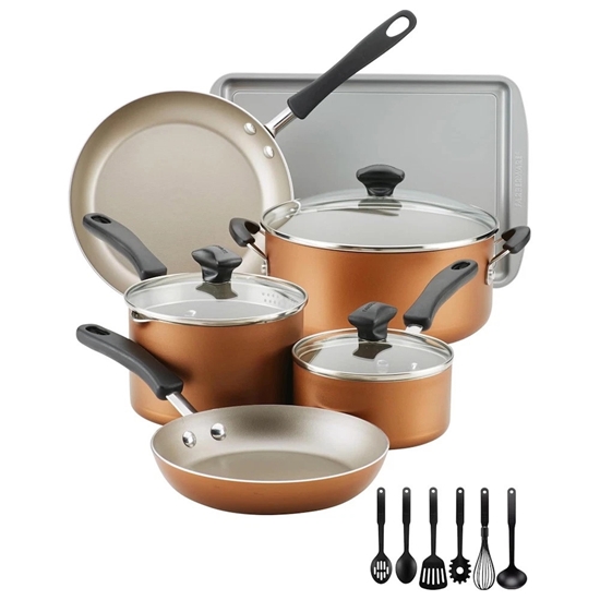 Picture of Farberware 15-Piece Cookstart Aluminum Diamond Max Se