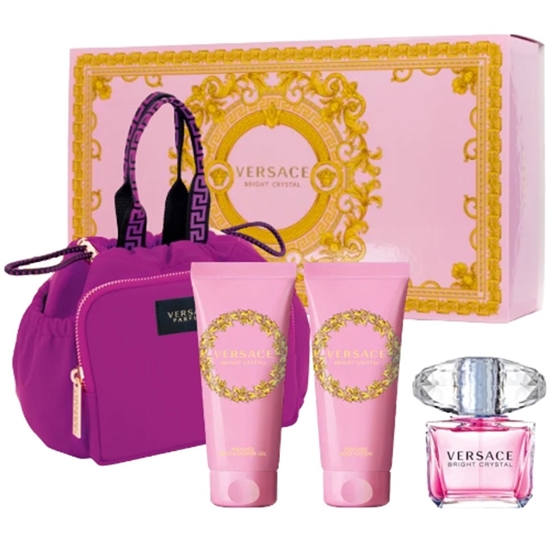 Picture of Versace Bright Crystal Gift Set - EDT/Body Lotion/Shower Gel