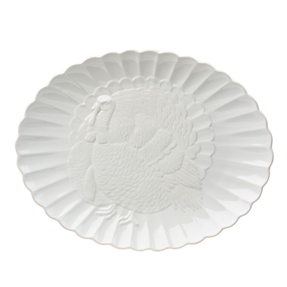 Picture of Lenox French Perle Carved Turkey Platter
