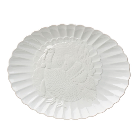 Picture of Lenox French Perle Carved Turkey Platter