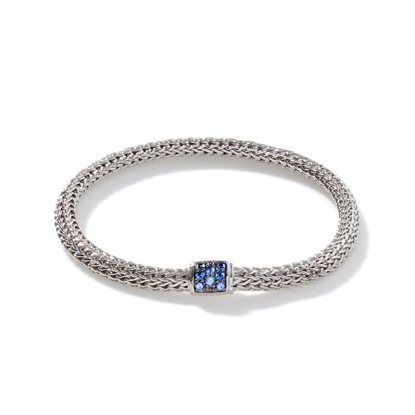 Picture of John Hardy Classic Chain Bracelet with Blue Sapphire - Small