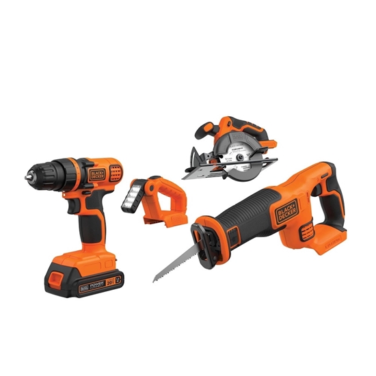 Picture of Black & Decker 20V MAX Lithium Ion 4-Tool Combo Kit