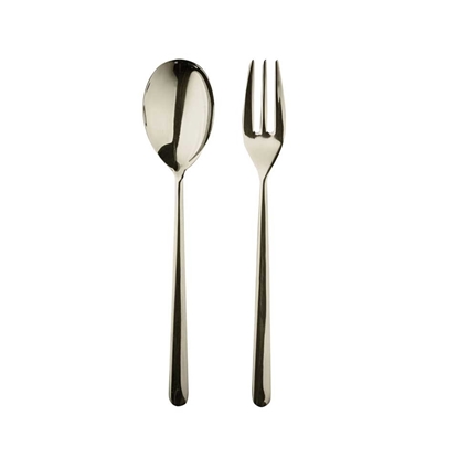Picture of Mepra Linea 2-Piece Serving Set - Champagne