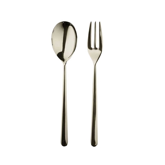Picture of Mepra Linea 2-Piece Serving Set - Champagne