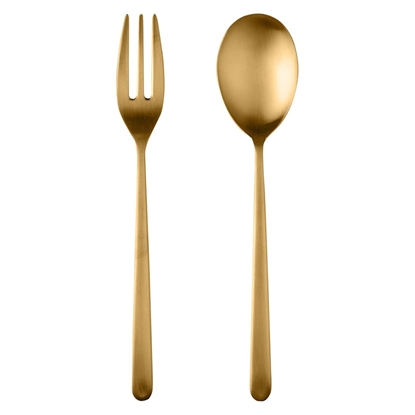 Picture of Mepra Linea 2-Piece Serving Set - Ice Gold