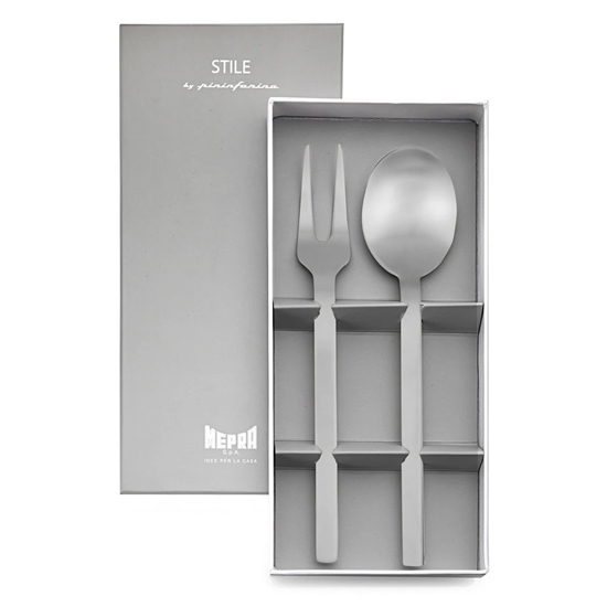 Picture of Mepra  Stile By Pininfarina 2-Piece Serving Set - Ice