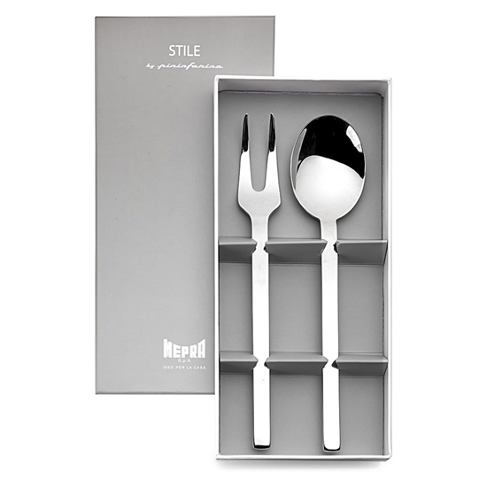Picture of Mepra Stile By Pininfarina 2-Piece Serving Set - Mirror