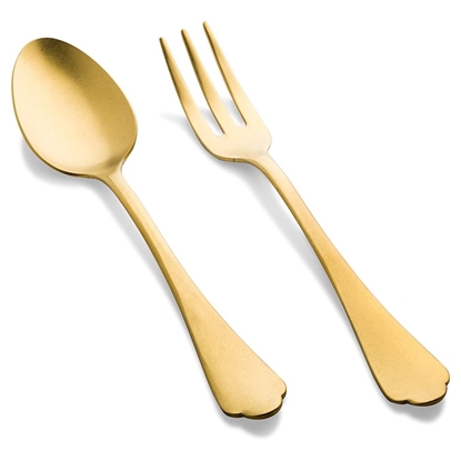 Picture of Mepra Dolce Vita 2-Piece Serving Set - Pewter Gold