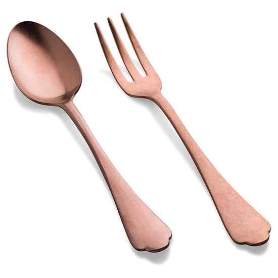 Picture of Mepra Dolce Vita 2-Piece Serving Set - Pewter Bronze